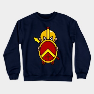 cute spartan warrior Crewneck Sweatshirt